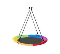 VEVOR Balançoire d'Arbre 101,6 cm, Balançoire Soucoupe Charge 340 kg, Siège de Balançoire en Oxford 900D, avec 2 Sangles de Suspension et Cordes Multi-Brins Réglables, pour Enfants, Extérieur