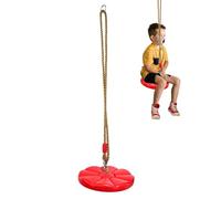 Balançoire D'arbre Pour Et Adultes - Siège Soucoupe Rond De 10,6 Pouces, Balançoire D'aire De Jeu Suspendue Extérieure, Disque Solide Avec Longueur De Corde Réglable Et Conception De Support D