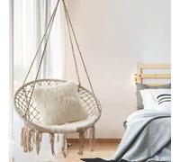 Balançoire de 80 cm de large pour cour extérieure, chaise suspendue pour balcon intérieur, chaise suspendue pour extérieur, berceau d'extérieur, chaise suspendue pour séjour chez l'habitant, hamac en