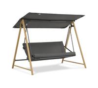 Balançoire de jardin Alicante Garden Point en métal imitant le bois