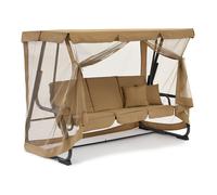 Balançoire de jardin en métal Garden Point Valencia brown