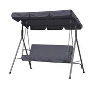 Balançoire de jardin en métal Nantes Garden Point anthracite