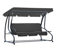 Balançoire de jardin en métal Roma Garden Point anthracite