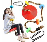 Balançoire D'escalade, Balançoire À Disque En Plastique, Balançoire D'escalade Pour Enfants, Balançoire De Jardin Pour Enfants, Siège De Balançoire (Rouge)