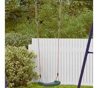 Balançoire d'extérieur d'enfants simple et corde réglable vert vidaXL