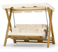 Balançoire d'extérieur robuste Meubles de jardin design Structure en bois robuste