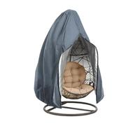 Balançoire d'extérieur suspendue en coquille d'œuf, housse de protection for meubles de patio, accessoires de jardin(115x190CM)