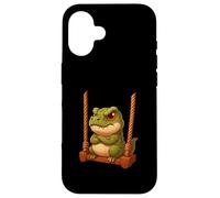 Balançoire Dinosaure Grincheux et TRex sur l'aire de Jeu Coque pour iPhone 16