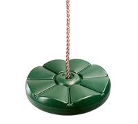 Balançoire Disque en Plastique Vert avec Corde Soyeuse Et Résistante Aux Intempéries