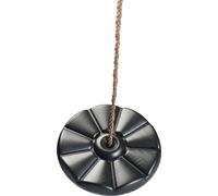 Balançoire disque pour l'extérieur Indoor, à partir de 3 ans, balançoire singe en plastique Ø 280x55 mm, résistante aux intempéries, balançoire enfant, balançoire de jardin Jaune