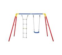 Balancoire double Combi rouge bleu