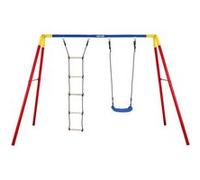Balancoire double Combi rouge bleu