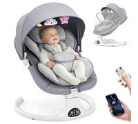 Balançoire électrique pour bébé, 5 positions de balançoire, 3 positions