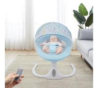 Balançoire électrique pour bébé, portable, avec télécommande, Bluetooth, mélodies, réglage de l'heure et de la balançoire