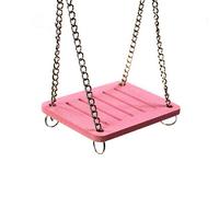 Balançoire en bois pour animal domestique à suspendre pour hamster, cochon d'Inde, jouets amusants, jouets à mâcher, aire de jeux pour petits animaux, utile et professionnelle