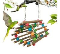 Balançoire en bois pour perroquet, jouet d'escalade pour oiseaux | Réduit la solitude des oiseaux pour moineau, calopsittes, perruches, inséparables