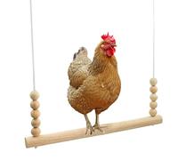 Balançoire en Bois pour Poulailler Stable Sûr Interactif Escalade Repos