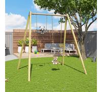 Balançoire en poutre métal 3 m adulte walter 2 - 2 personnes bois TU