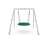 Balançoire Enfant +3 avec Cadre & Cordes - - Balançoire Ronde Hauteur Réglable, Charge max 150kg, Diamètre 102