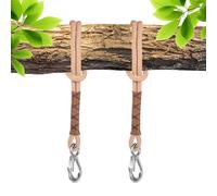 Balançoire Fixation Arbre, 2 Pièces 60cm Corde de Suspension Hamac Réglable Sangle Chaise Hamac avec Mousqueton Balançoire Arbre, kit de Fixation de Suspension pour Balançoire Hamac