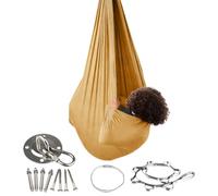 Balançoire hamac pour enfants - Support élastique confortable, fauteuil suspendu sûr pour se détendre et s'amuser, design doux garçons filles chambre d'enfant balcon jardin camping pelouse