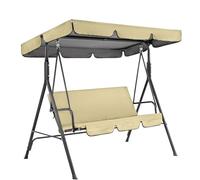 Balançoire Hollywood avec support - Hamac d'extérieur pour terrasse, balançoire e pour jardin, noir, 164 x 114 x 15 cm - Perfect Relaxat Solut