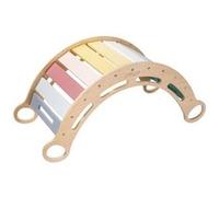 Balançoire Montessori bois 100 cm 5en1 pastel Beige