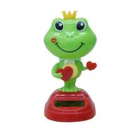 Balançoire multifonction en forme d'animaux dansants à énergie solaire | Décoration de bureau amusante et mignonne - Mini hochet secouant la danse pour tableau de bord de voiture, console centrale