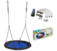 Balançoire nid Ø 98 cm - Balançoire suspendue jusqu'à 150 kg - Balançoire disque pour l'extérieur/intérieur - Pour enfants & adultes