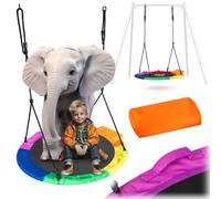 Balancoire nid d oiseau XXL 110 cm Neo Sport multicolore 150 kg