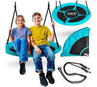 Balançoire nid d'ange - JANSHOP - 100 cm - Siège confortable - Matériau imperméable - Facile à nettoyer - Cordes solides