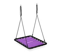 Balançoire nid d'oiseau 100 kg violet balançoire extérieure Balançoire en acier