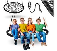 Balançoire nid d'oiseau - JANSHOP - 120 cm - Sécurisée - Siège confortable - Corde épaisse - Facile à nettoyer