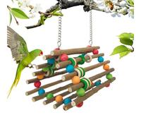 Balançoire Oiseau | Bâton Grimpant Et Perchoir En Bois Pour Cage à Oiseaux - Balançoire De Coquelicot Interactif,pour Agapornis Canari et Autres Petits Oiseaux