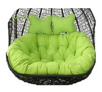 Balançoire Panier Suspendu Coussin De Siège Jardin Double,Grand Coussin pour Balancelle,éPais Coussins pour Hamac Suspendu De Jardin,Toutes Les Saisons(Coussin Uniquement)(Size:59x43inch,Color:f)