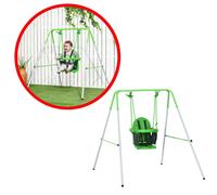 Balançoire Portique Bébé Vert 6-36 Mois - Charge 25Kg - Intérieur/Extérieur