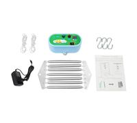 Balançoire pour bébé, 12 W, argenté/vert, 10 vitesses, minuterie de 60 à 240 minutes, pour bébé de 0 à 12 mois, chambre d'enfant, chambre de bébé et salon