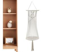 Balançoire pour chat bohème multifonction | Lit pour chaton en corde de coton tissée à la main pour fenêtre, coin, porche, jardin