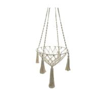 Balançoire pour chat tressé à la main, hamac de sommeil pour chats. Structure de sécurité robuste pour balançoire pour chat avec anneau supérieur pour balcon au plafond