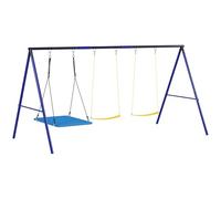 Balançoire pour enfants AIYAPLAY Balançoire d'extérieur avec plateforme, balançoire ceinture, support de balançoire en acier, balançoire de jardin pour enfants