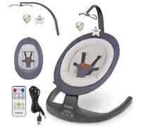 Lionelo Transat et balancelle électrique bébé Ralf – télécommande, 5 vitesses, blocage