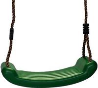 Balançoire pour enfants Outdoor Indoor, balançoire jardin, siège de balançoire pour enfants, jusqu'à max.70 kg, antidérapant, planche de balançoire en plastique, réglable en hauteur, vert