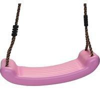 Balançoire pour enfants Outdoor Indoor, balançoire jardin siège de balançoire pour enfants jusqu'à max.70 kg, planche de balançoire en plastique antidérapante, réglable en hauteur, rose poudré