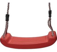Balançoire pour enfants Outdoor Indoor, balançoire jardin, siège de balançoire pour enfants, jusqu'à max.70 kg, antidérapant, planche de balançoire en plastique, réglable en hauteur, rouge