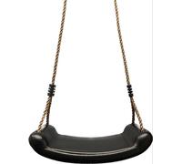 Balançoire pour enfants Outdoor Indoor, balançoire jardin, siège de balançoire pour enfants jusqu'à max.70 kg, antidérapant, planche de balançoire en plastique, réglable en hauteur, noir
