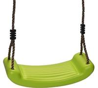 Balançoire pour enfants Outdoor Indoor, balançoire jardin, siège de balançoire pour enfants, jusqu'à max.70 kg, antidérapant, planche de balançoire en plastique, réglable en hauteur, chaux