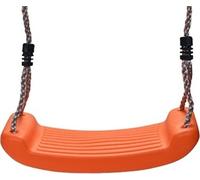 Balançoire pour enfants Outdoor Indoor, balançoire jardin, siège de balançoire pour enfants, jusqu'à max.70 kg, antidérapant, planche de balançoire en plastique, réglable en hauteur, orange