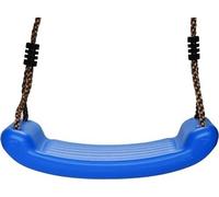 Balançoire pour enfants Outdoor Indoor, balançoire jardin, siège de balançoire pour enfants, jusqu'à max.70 kg, antidérapant, planche de balançoire en plastique, réglable en hauteur, bleu