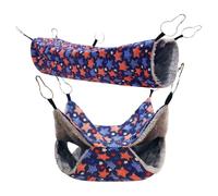 Balançoire pour Hamster - Paire De Lits Hamster,Lit Confortable pour Petites Races d'animaux de Compagnie comme Hérisson, Souris et Gerbille, Idéal pour Cage, Maison, Salon et Aire de Jeux