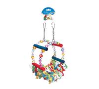 Balançoire pour oiseaux avec perles hamac Duvoplus Multicolore 32x21x13 cm